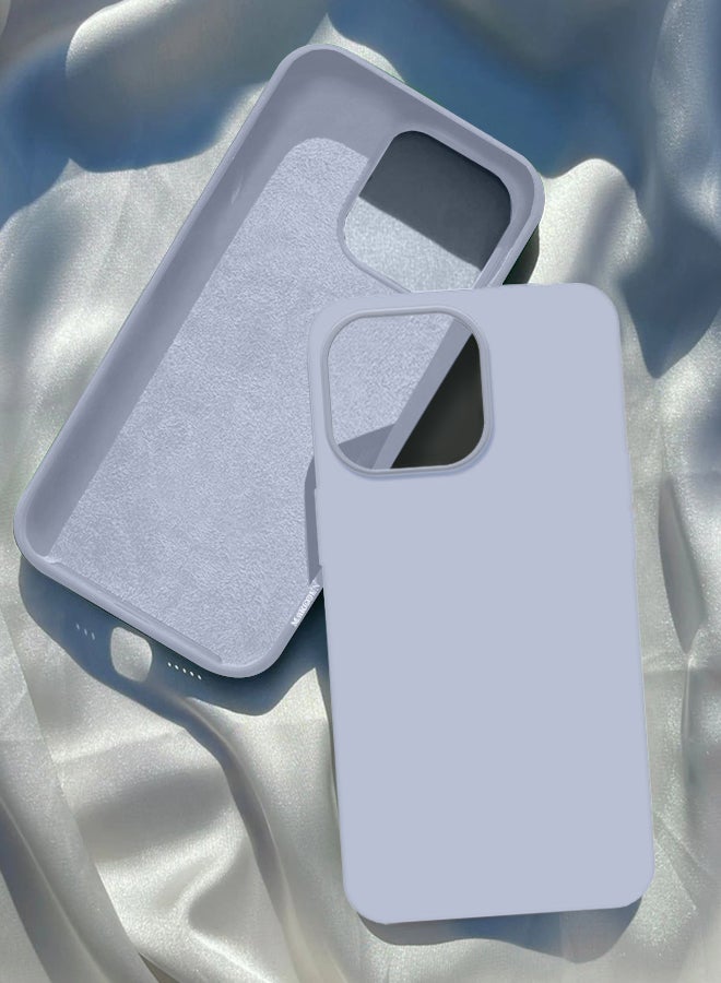 Apple iPhone 14 Pro Max Case Silicone Cover Liquid Gel Soft Ultra Slim Shockproof Back Cover Full Body Protection 6.7 Inch Lilac - Image 4